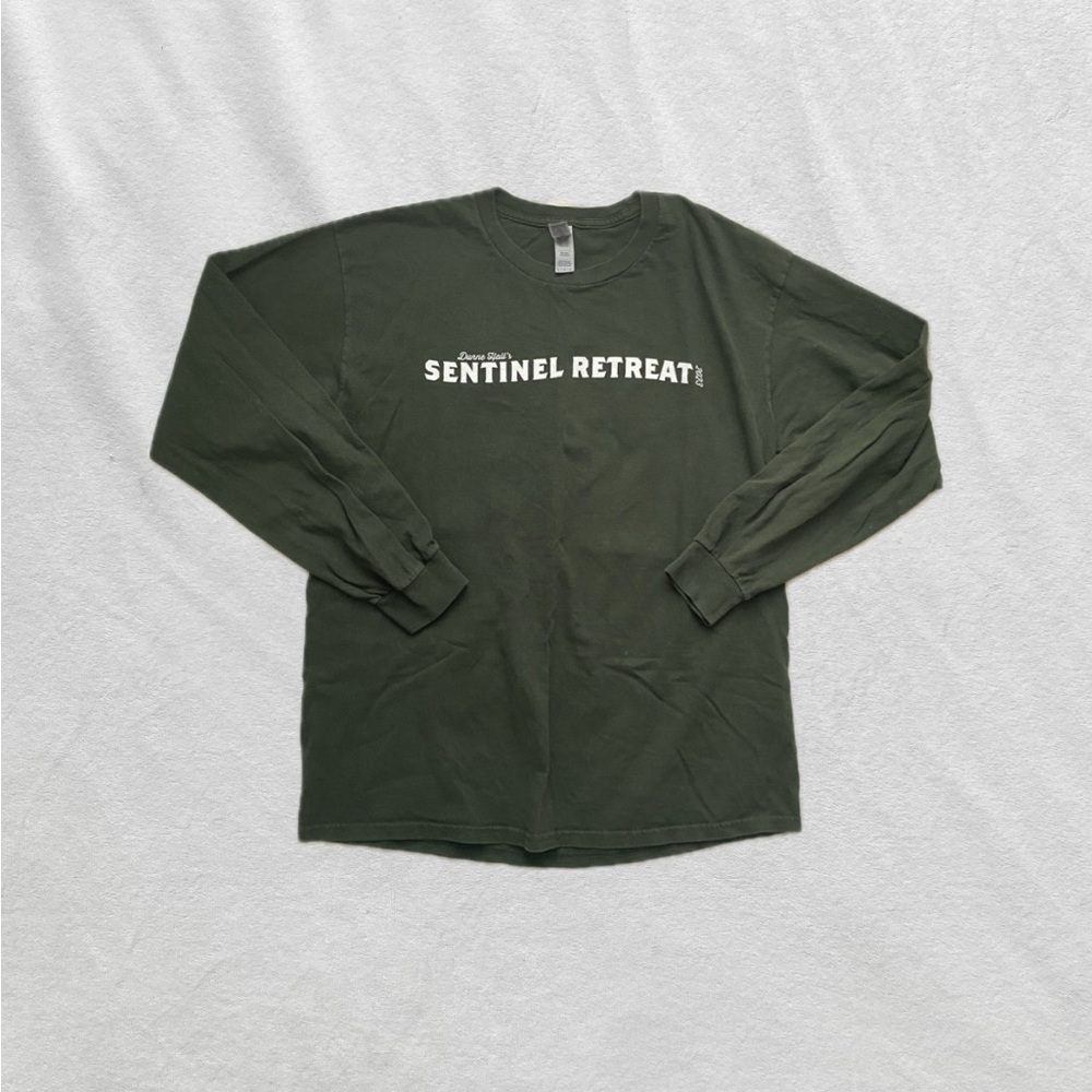 Notre Dame Dunne Hall Sentinel Retreat Dark Green Men's Shirt